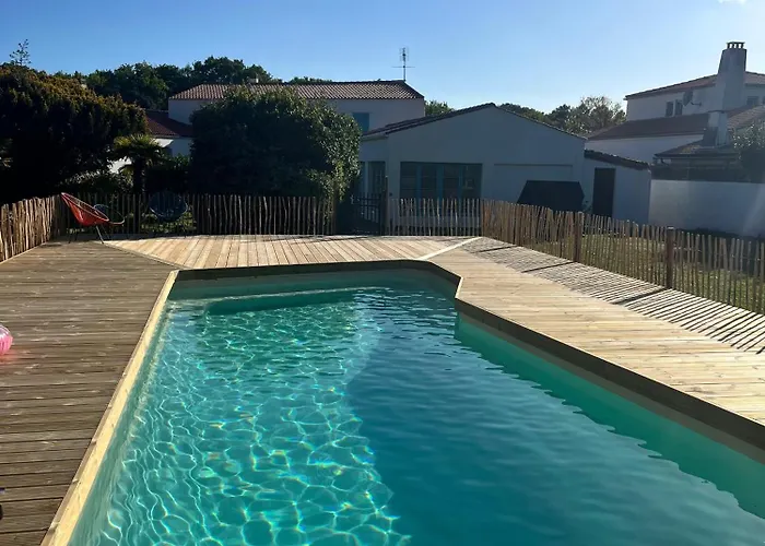 Сasa de vacaciones Ile D Oléron Vertbois, Bois Piscine Et *